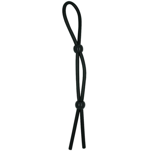 Black Adjustable Cock Tie - Fits Most Sizes! - Male Sex Toys