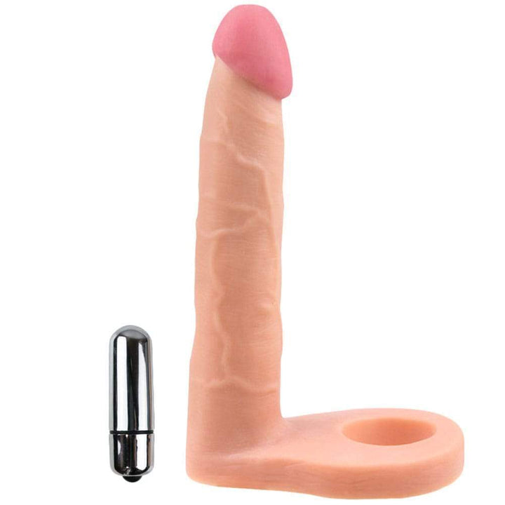 Vibrating Double Penetration Cockring - Male Sex Toys