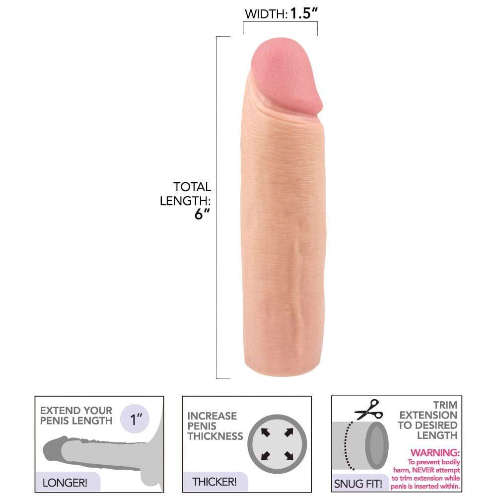 1 Inch Silicone Penis Extension - Male Sex Toys