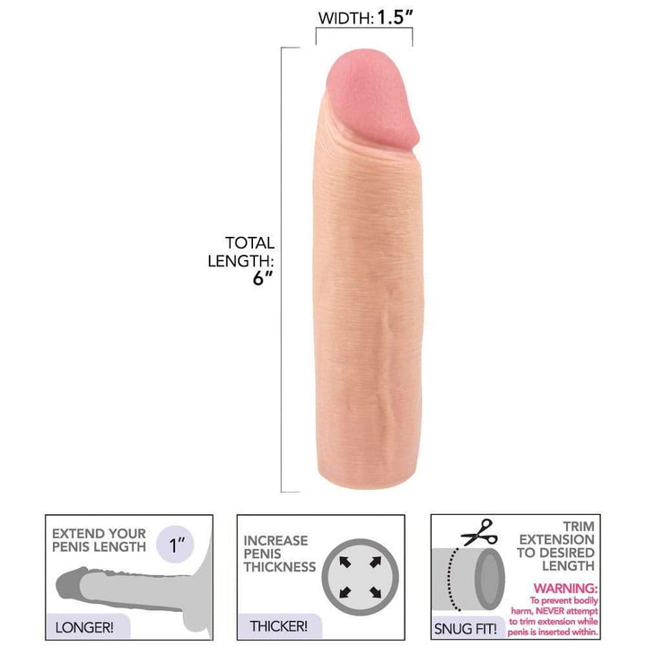 1 Inch Silicone Penis Extension - Male Sex Toys