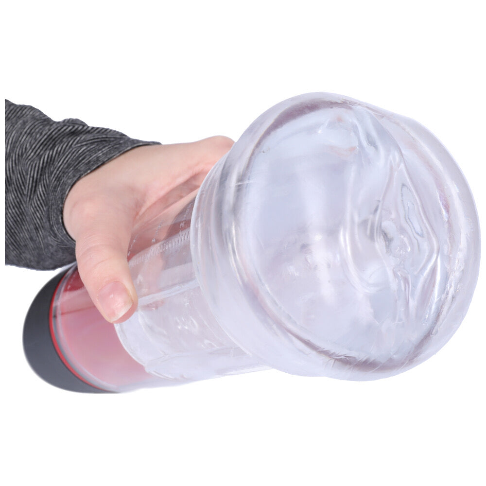 Close-up of the penis pump and stroker.
