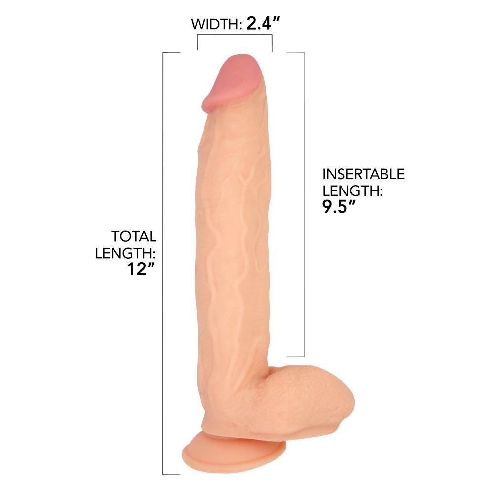 12 Inch Extra Thick Realistic Dildo - Dildos