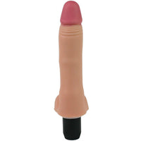 Vibrating Dildo with Balls - Flexes and Bends As You Move! - Dildos