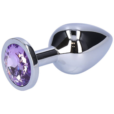 Purple jeweled butt plug.