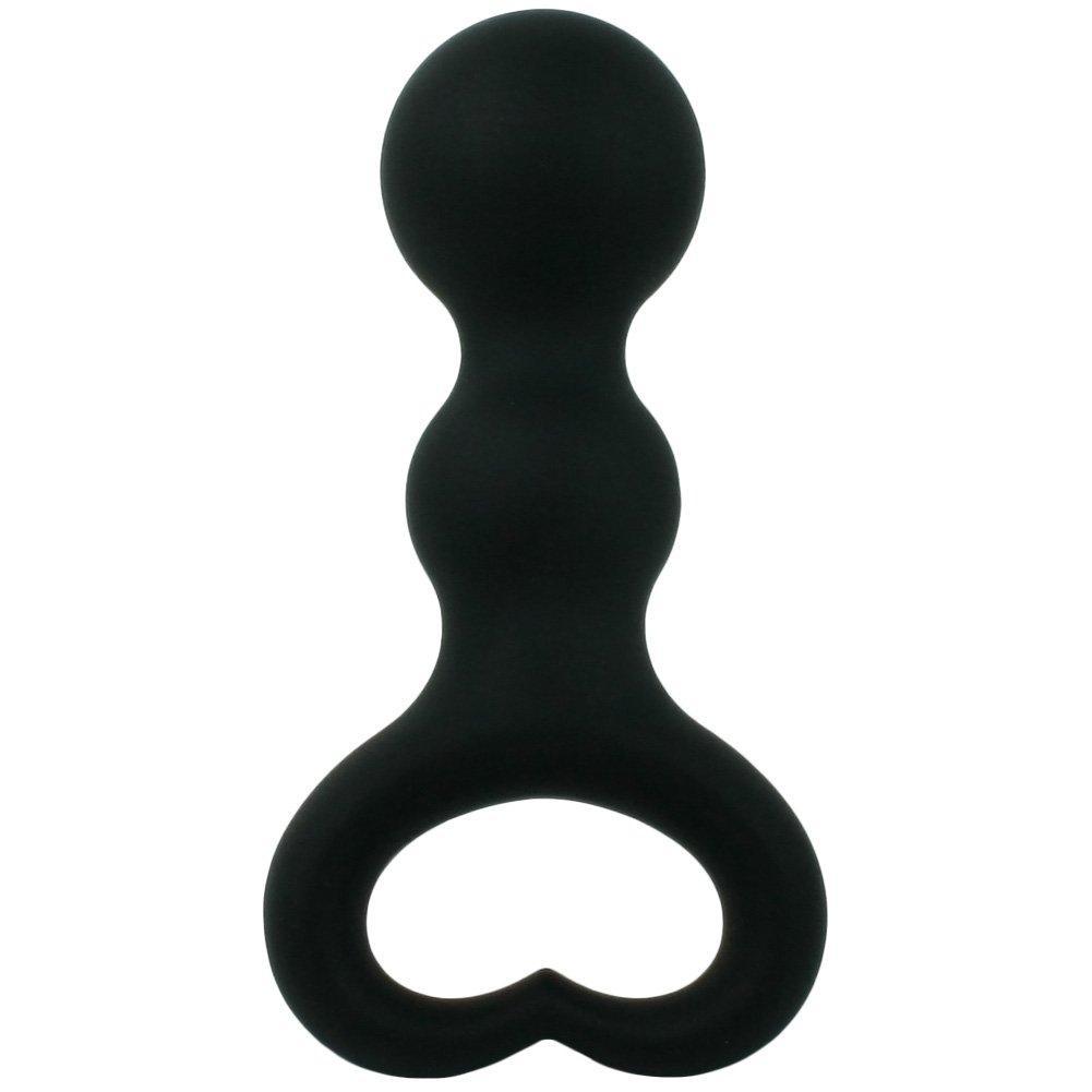 Silicone Heart Beaded Anal Plug - Silky Smooth! - Anal Toys