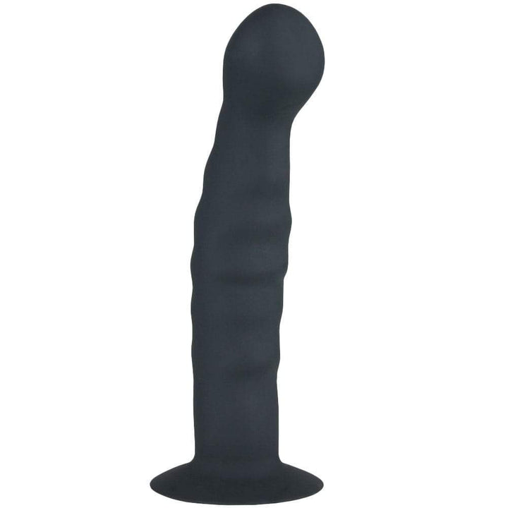 Rippled Silicone Probe - Suction Cup for Hands-Free Fun! - Anal Toys