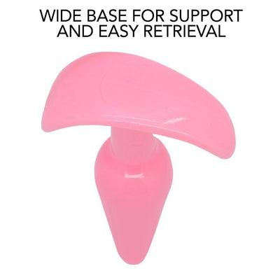 Tapered First Time Anal Plug - Wide base for support and easy retrieval
