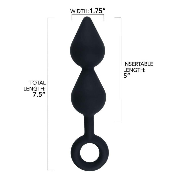 Tapered Silicone Anal Probe With Looped Base - Anal Toys