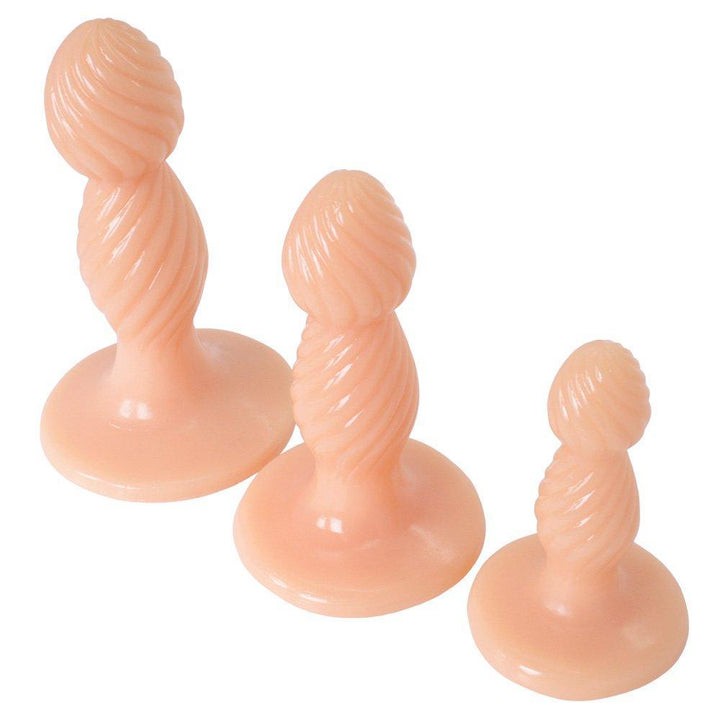 Rippled Anal Trainer Kit - Set of 3 Plugs! - Anal Toys