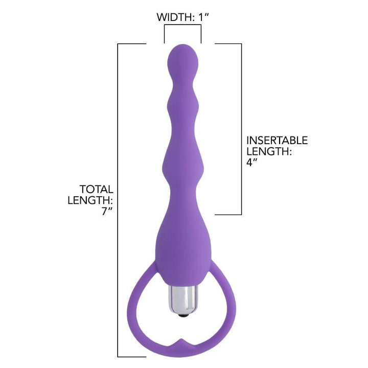 Vibrating Silicone Anal Beads - Anal Toys