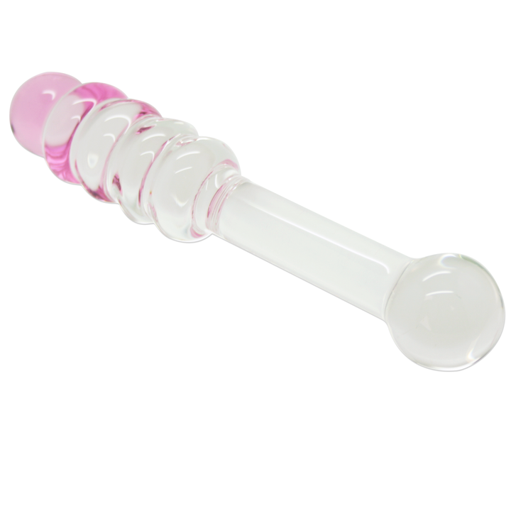 Glass Honey Stick Beaded Dildo - Dildos