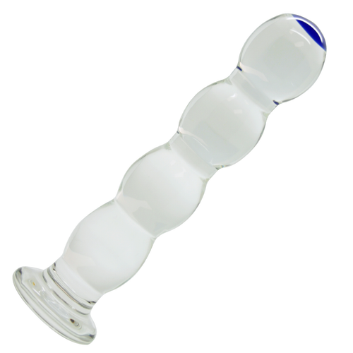 Beaded Glass Dildo - Great For G-Spot Or P-Spot Stimulation! - Dildos