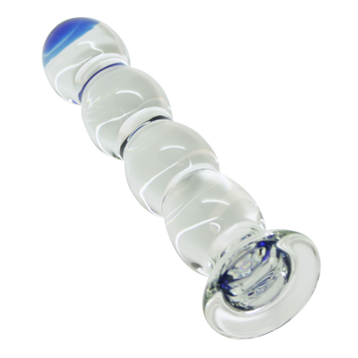 Beaded Glass Dildo - Great For G-Spot Or P-Spot Stimulation! - Dildos