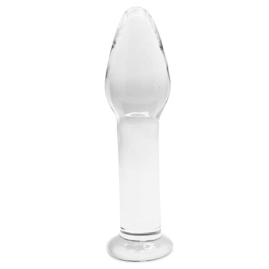 Smooth Glass Bulbed Anal Plug | Glass Butt Plugs