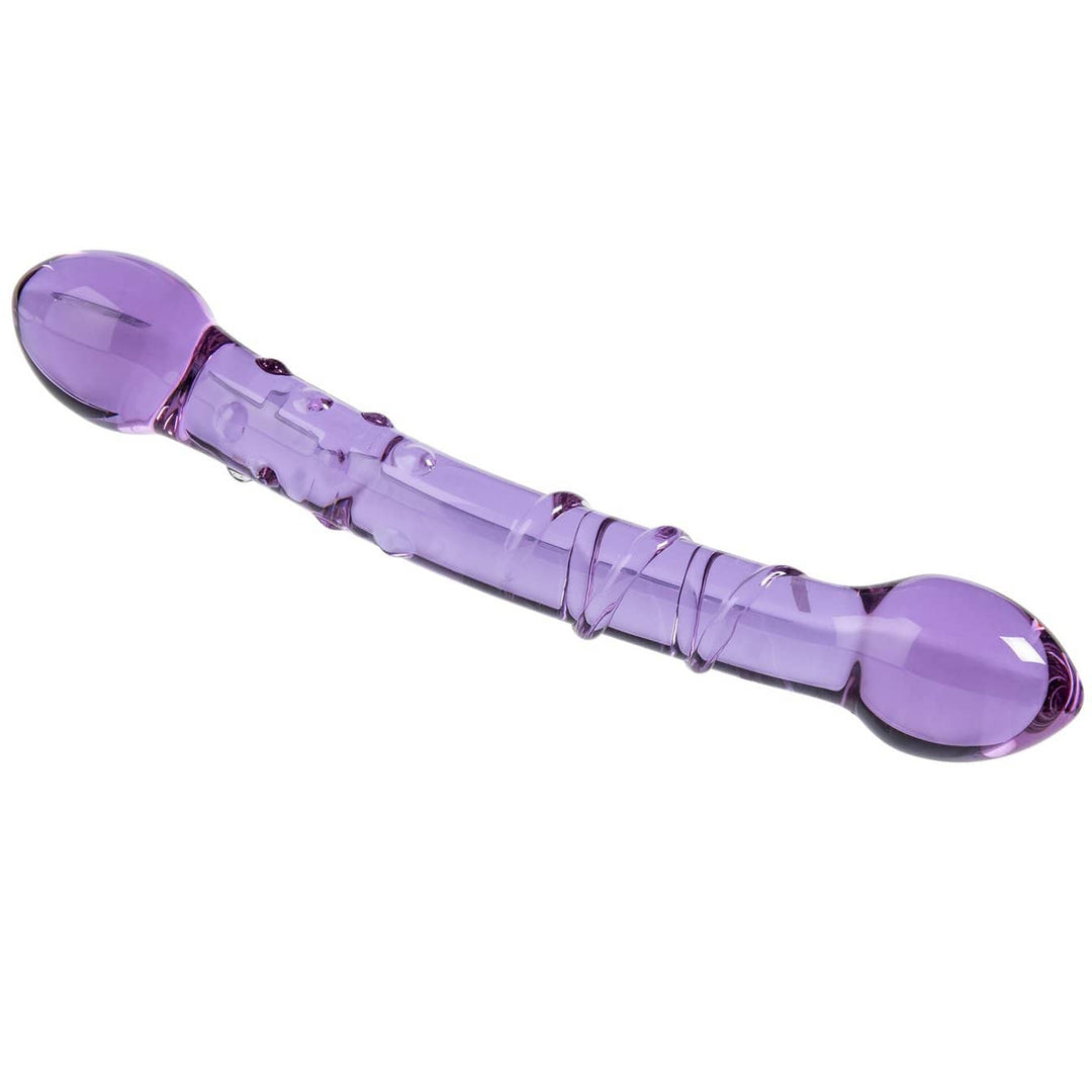 Image of purple colored glass dildo