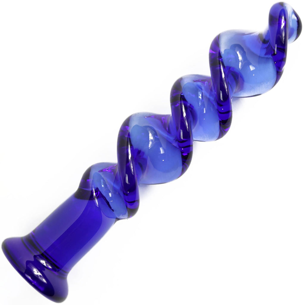Swirly Glass G-Spot Dildo  TooTimid.com
