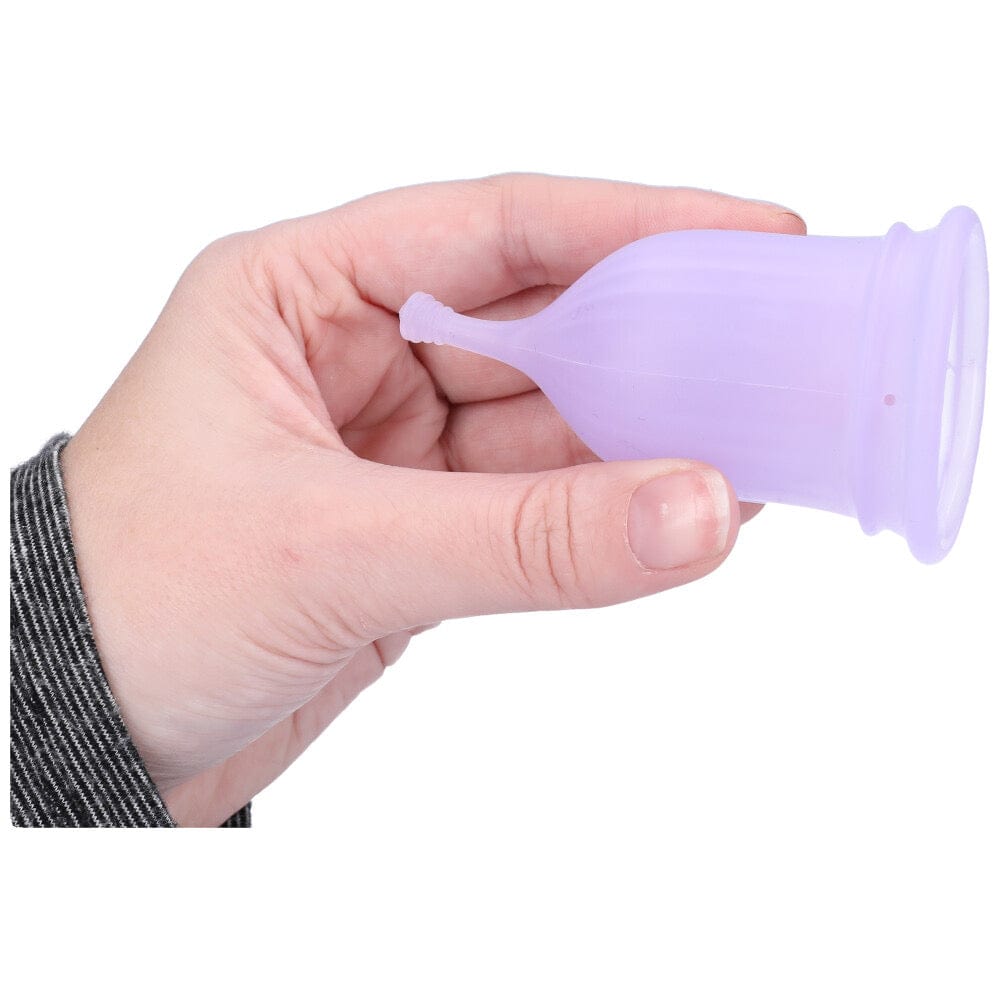Menstrual cup in hand