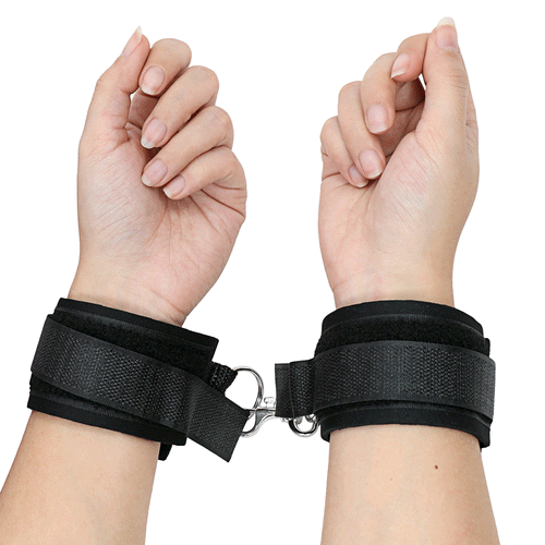 Velcro bondage wrist restraints for beginners.   - Bondage