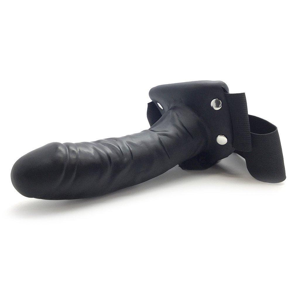 Hollow Strap-On - Black - Male Sex Toys