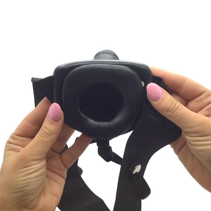 Hollow Strap-On - Black - Male Sex Toys