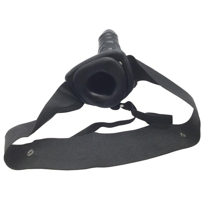 Hollow Strap-On - Black - Male Sex Toys