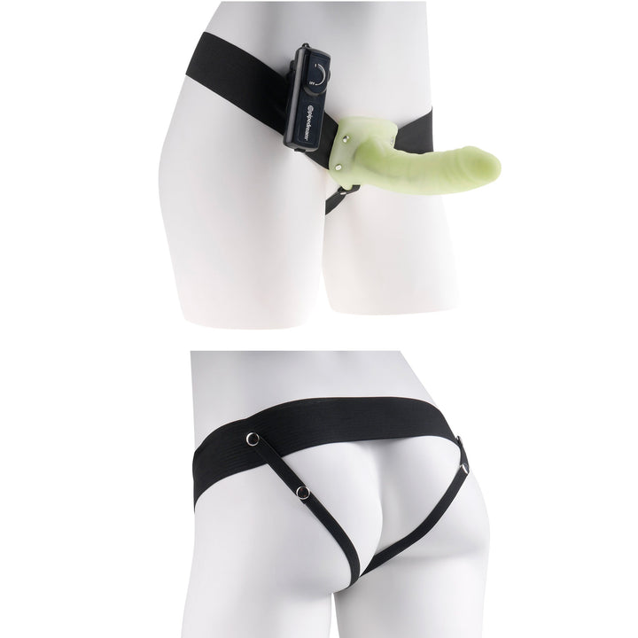 Sex harness shown on mannequin from the front and the back