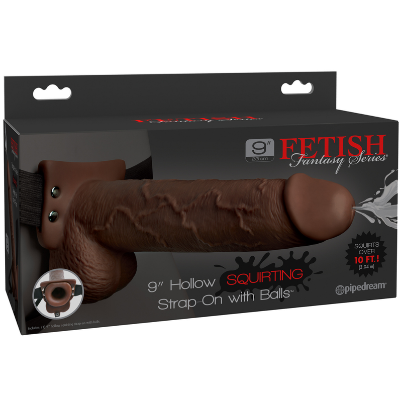 Fetish Fantasy 9 inch Hollow Squirting Strap-On | Dildos