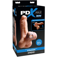 9" Anal Stroker, 6.6" Long Cock | Fanta Flesh Reach Around Stroker With Balls | Masturbators