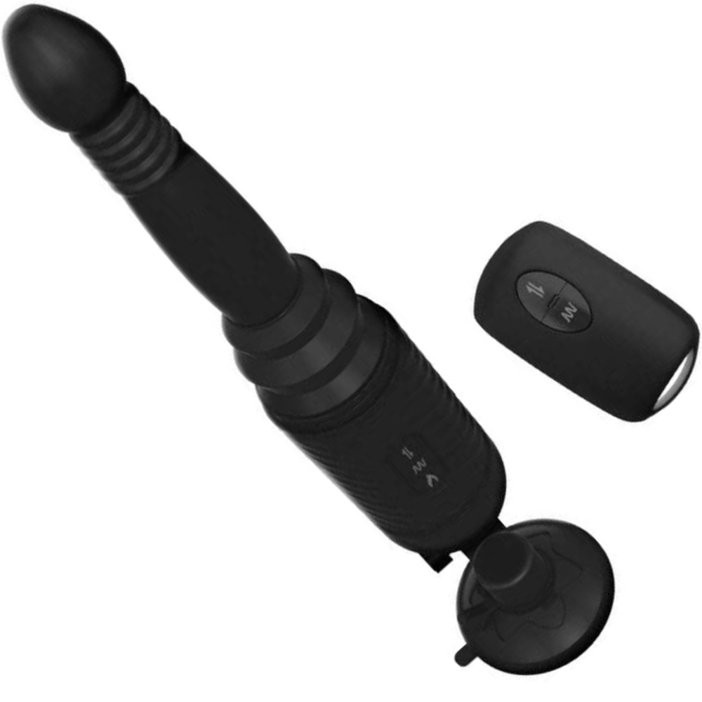 Vibrating Silicone Anal Thruster with Suction Cup - Anal Toys