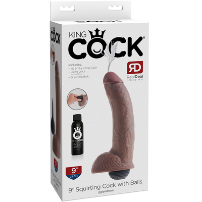 Boxed packaging for squirting realistic dildo