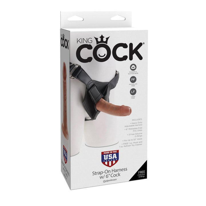 Strap-On Harness With 7 Inch LifeLike Cock - Dildos