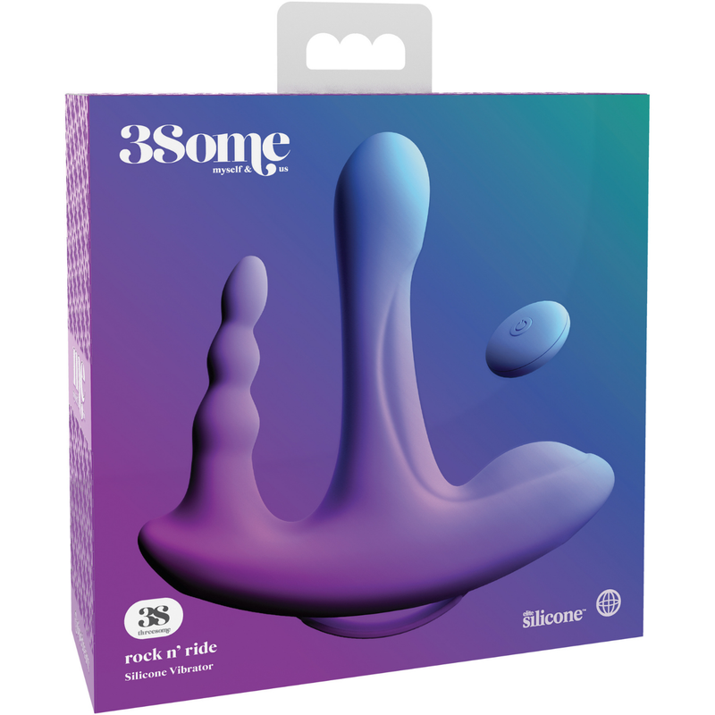 Threesome Rock N Ride Silicone Rechargeable Vibrator - Vibrators