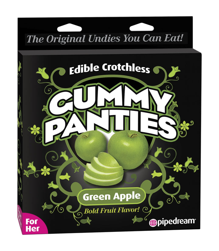 Edible Crotchless Gummy Panties - Green Apple - Lingerie