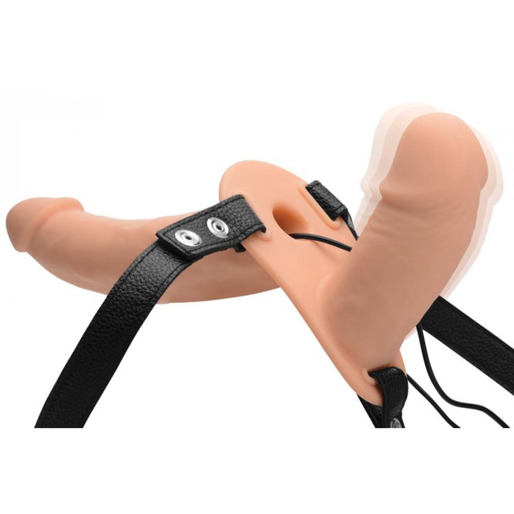 Power Pegger Double Pleasure Vibrating Strap-On I Sex Harnesses TooTimid.com Power Pegger Double Pleasure Vibrating Strap-On I Sex Harnesses TooTimid.com