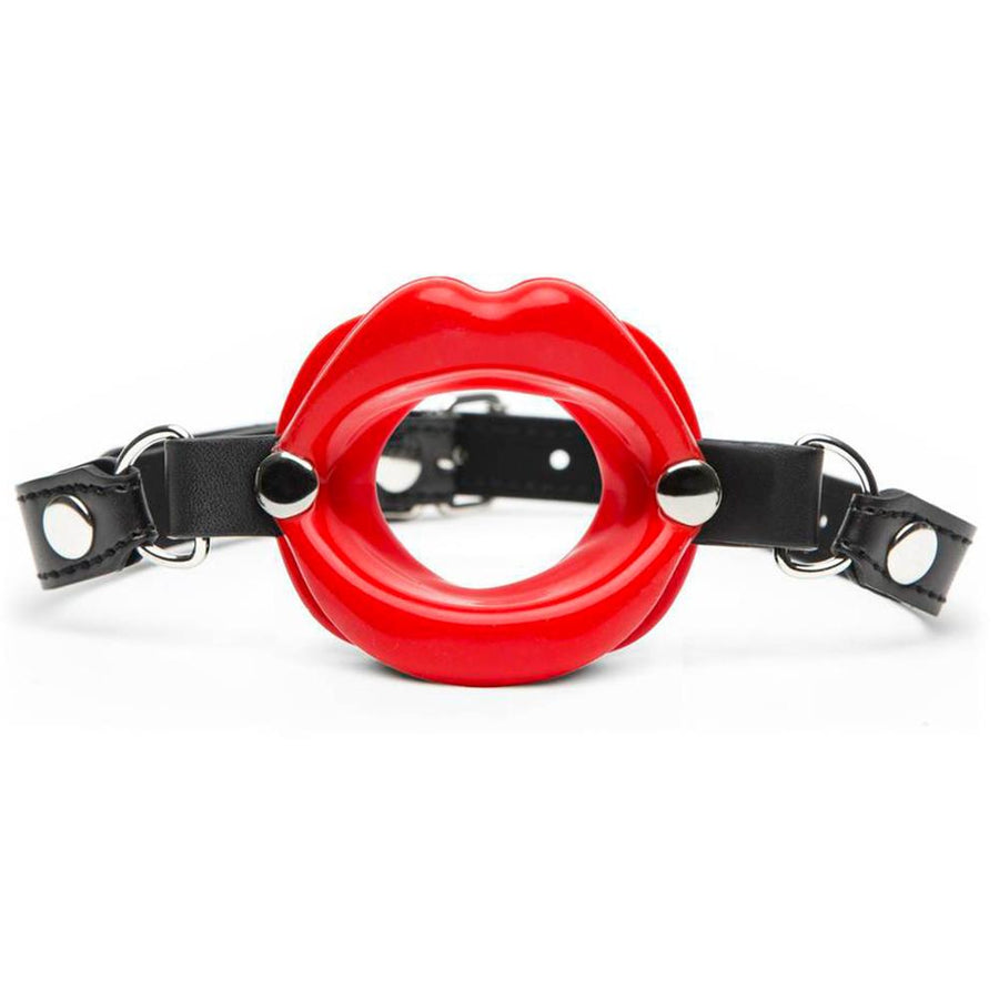 Silicone Lips Open Mouth Gag - Bondage