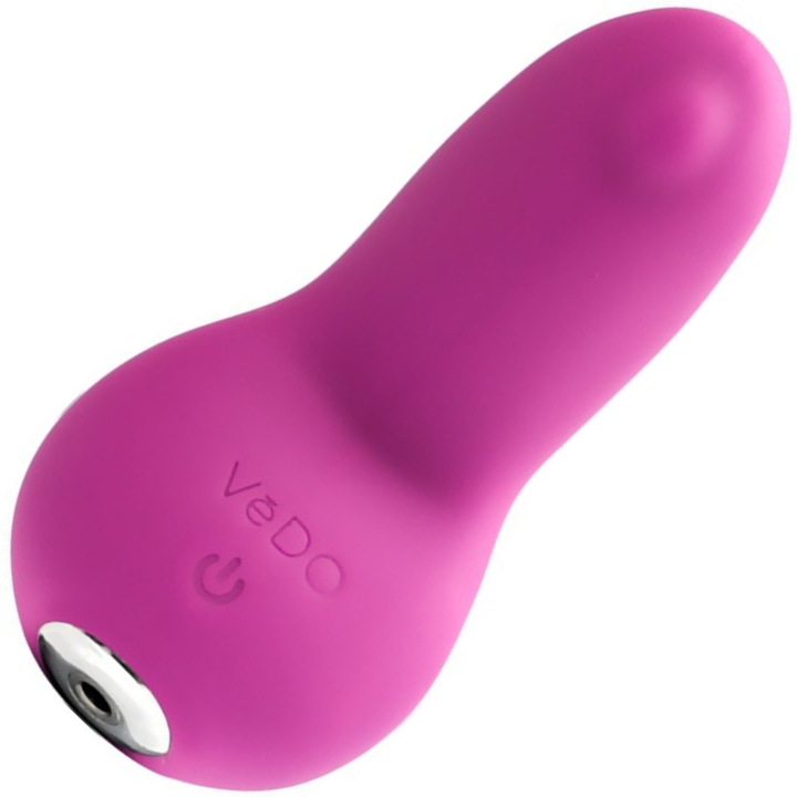 Image of the violet layon vibrator! This silicone vibe includes ten vibration modes to explore all night long! This toy is perfect for both masturbation or foreplay! Use on the clit, nipples, neck, or other erogenous zones for intense pleasure and stimulation!