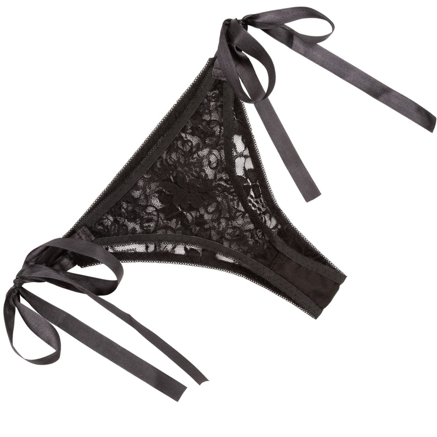 Remote Control Vibrating Lace Thong - Vibrators
