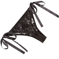 Remote Control Vibrating Lace Thong - Vibrators