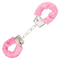 Image of the Playful Furry Cuffs with pink faux fur coverings