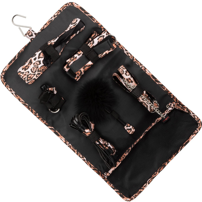 Image of the bondage kit inside of the travel case. This case is great to bring there toys with you wherever! The products fit perfectly and are secure.