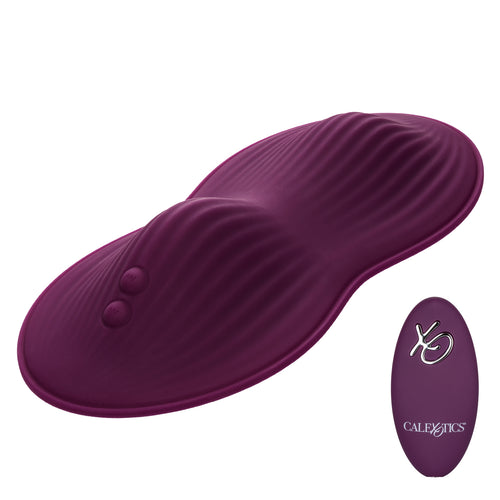 Image of the Lust Remote Control Dual Rider Hands-Free Sit On Vibrator with wireless remote.