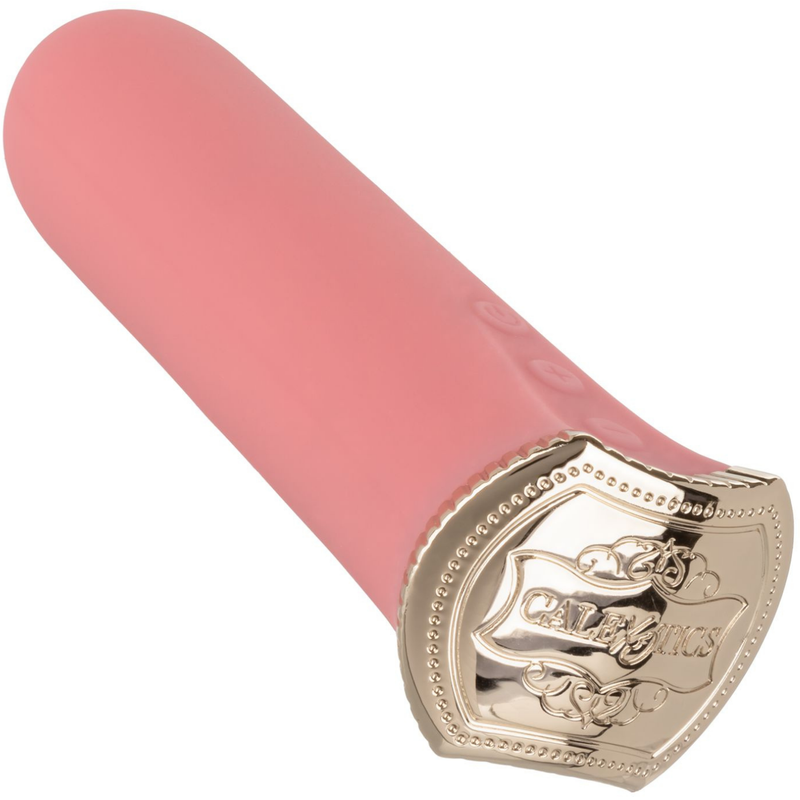 Image of the rosé vibrator, shown from the bottom.