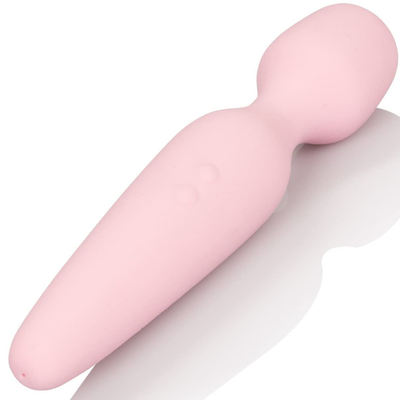 Image of the wand massager. This cordless massager is perfect for on-the-go pleasure and is hypoallergenic! Spice things up during masturbation or foreplay with your partner with this wand!