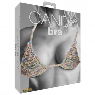 Image of the packaging for the Sweet & Sexy Candy Bra Edible Lingerie from Hott Products