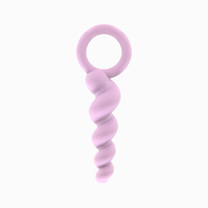 Textured Anal Plug With Ring - Anal Toys