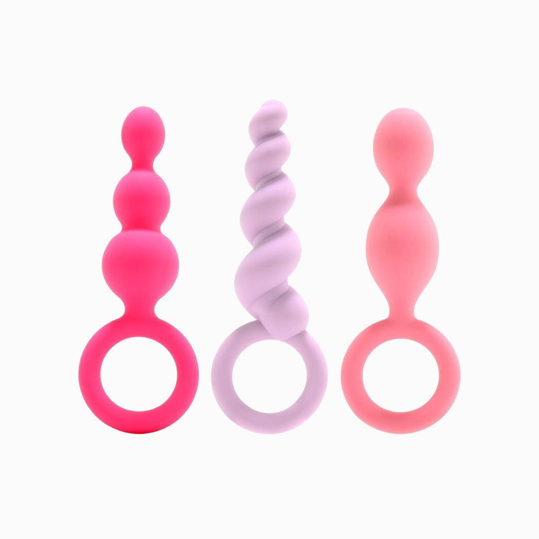 Satisfyer Set Of 3 Silicone Textured Anal Plugs TooTimid.com Satisfyer Set Of 3 Silicone Textured Anal Plugs TooTimid.com