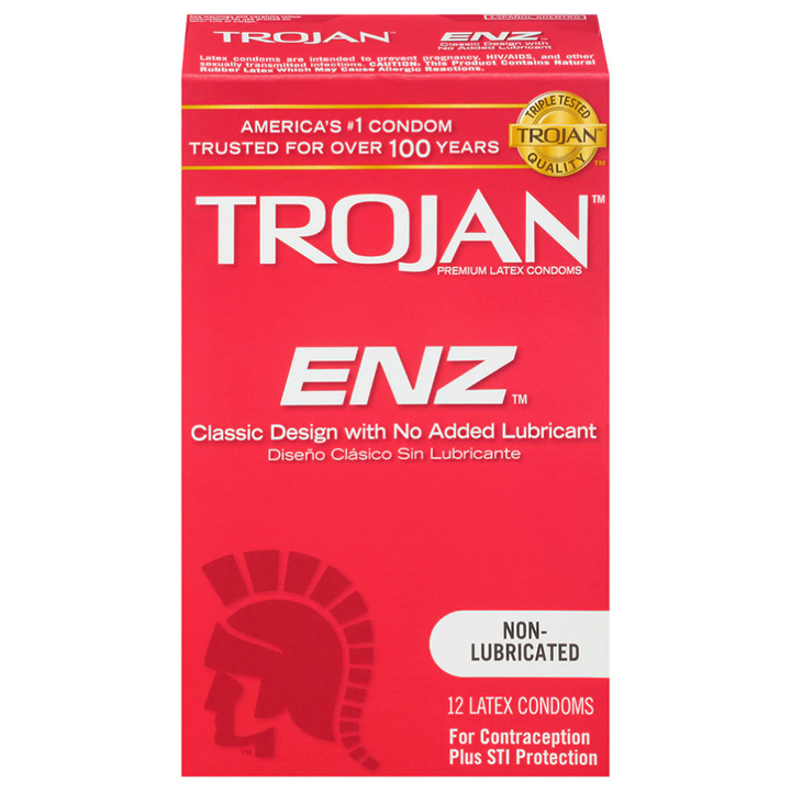 Trojan ENZ Regular Condoms - 12 Pack - Condoms