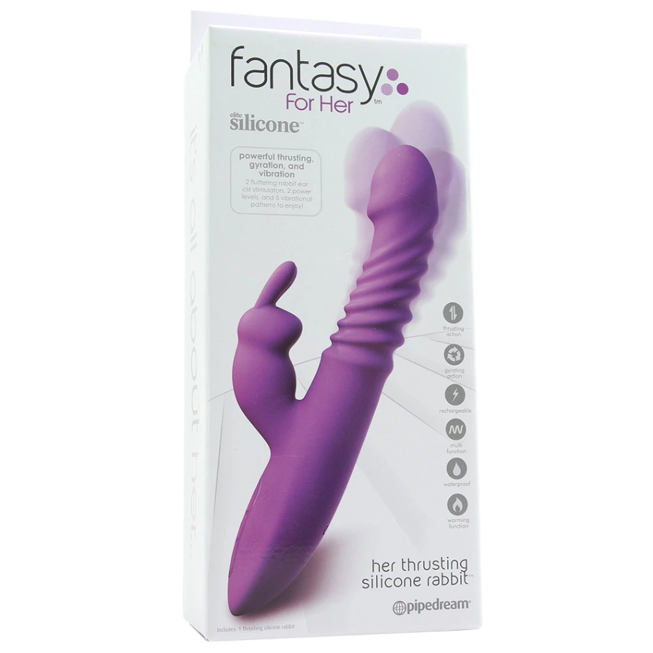 Fantasy For Her Thrusting Rotating Silicone Rabbit Vibrator TooTimid.com Fantasy For Her Thrusting Rotating Silicone Rabbit Vibrator TooTimid.com