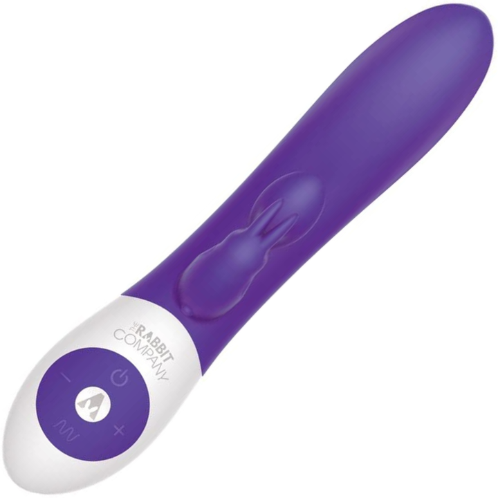Photo of the clit sucking and vibrating rabbit in purple in a different angle