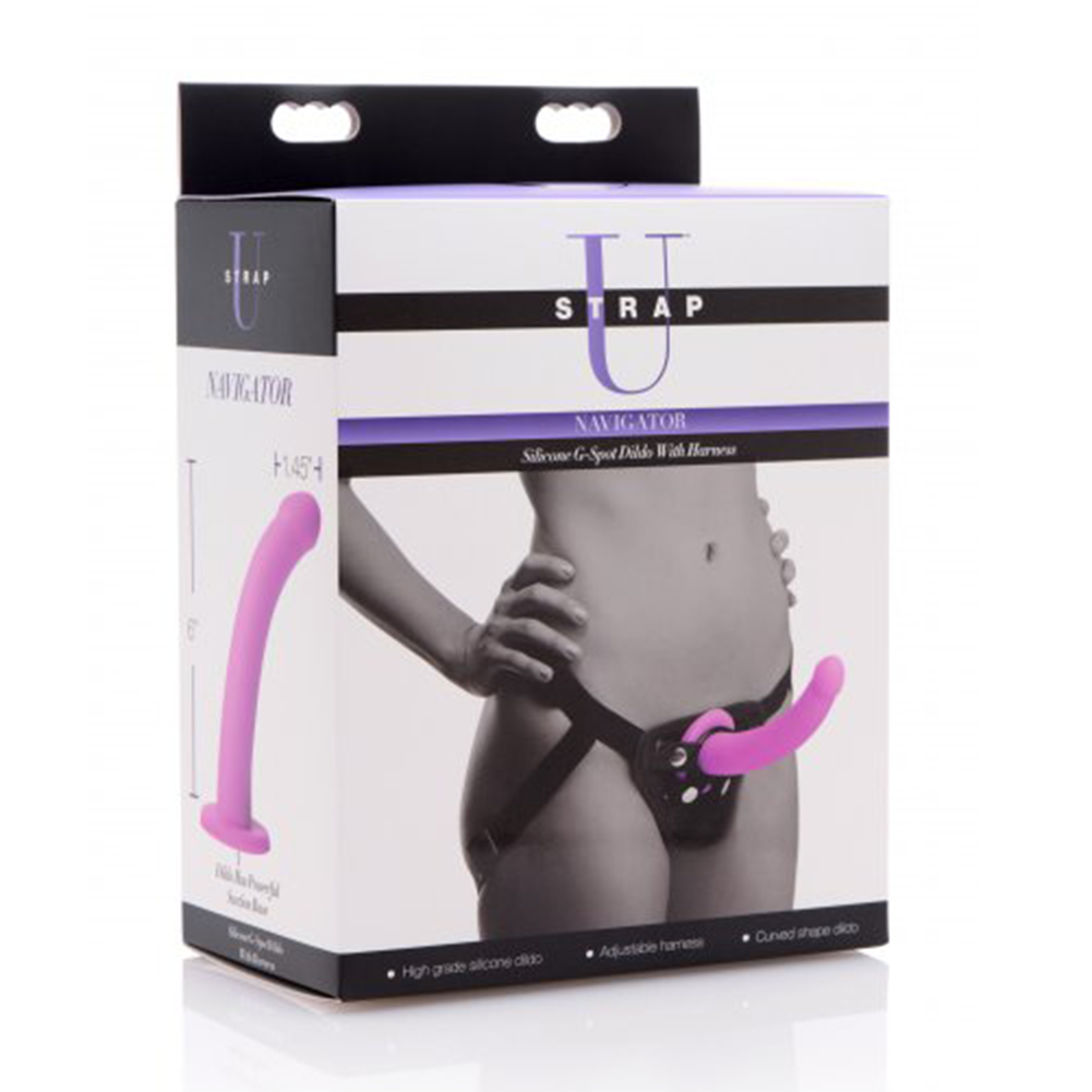 U Strap Navigator G-Spot Dildo & Harness - Dildos